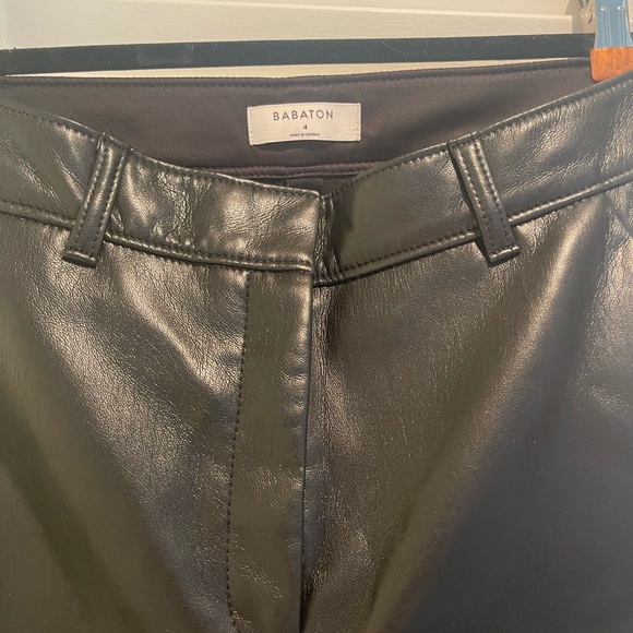 Aritzia Vegan Leather Pants - Size 4 - Picture 5 of 5